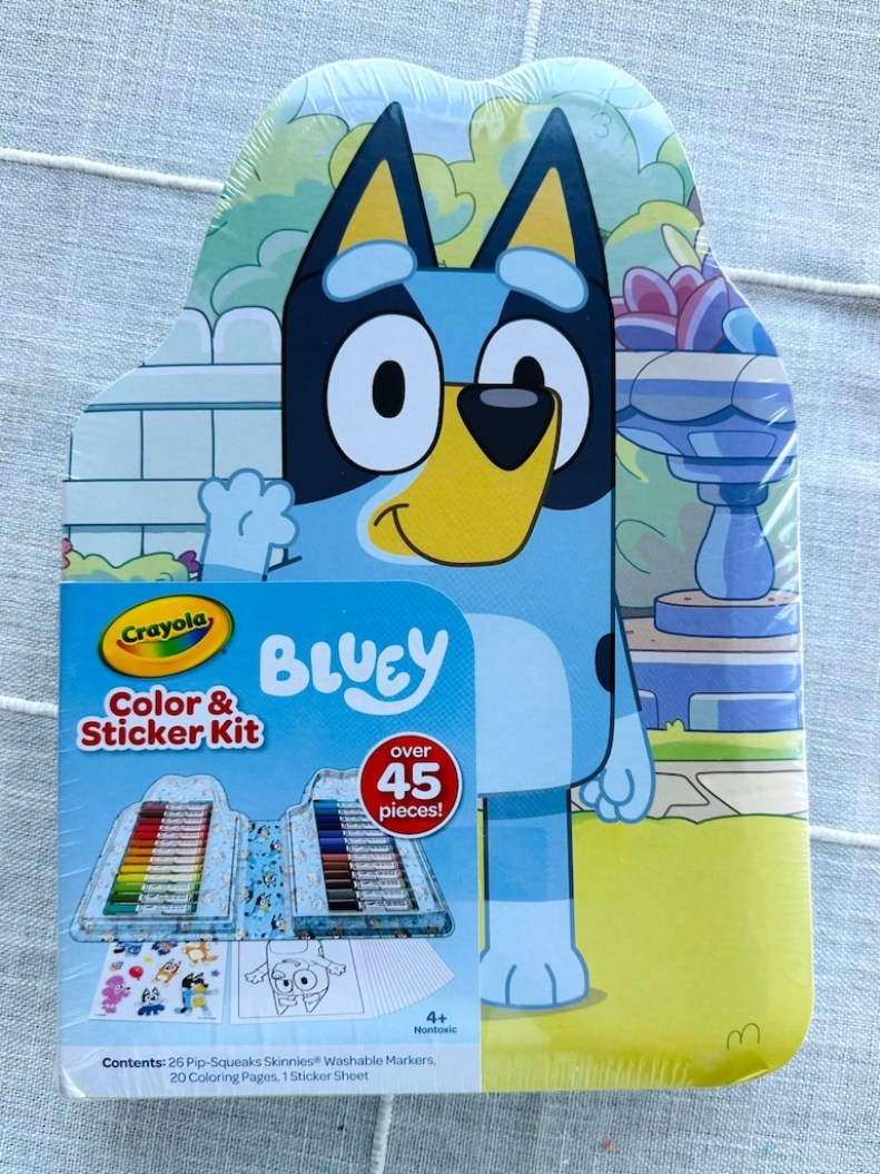 Bluey coloring kit 